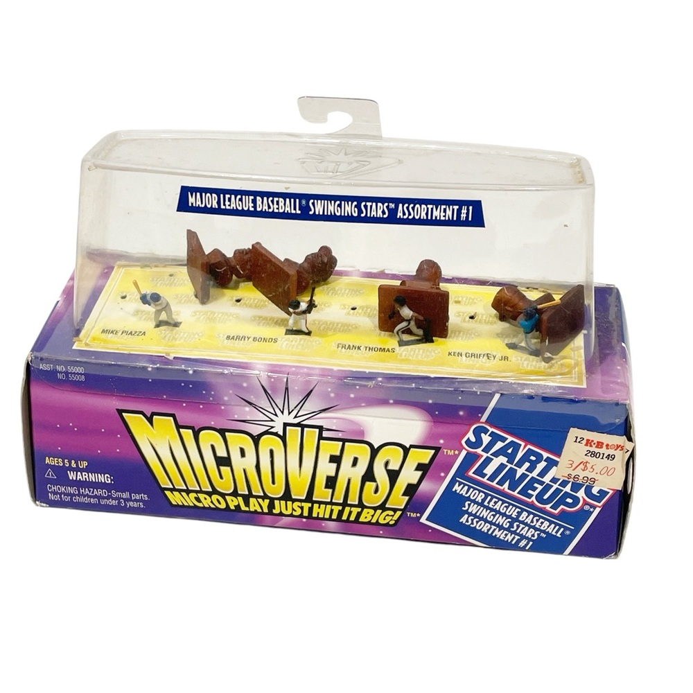 Vintage 1996 MICROVERSE Starting Lineup MLB Swinging Stars Miniature Players NEW